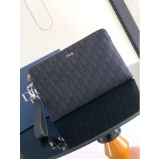 디올 오블리크 캔버스 파우치 클러치 30x20cm